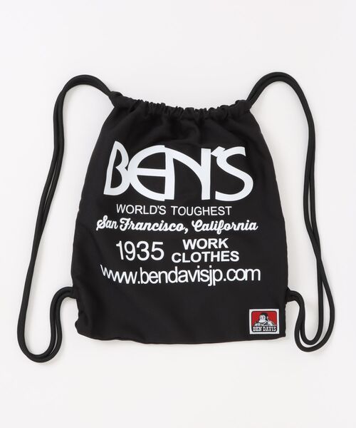 BEN DAVIS(ベンデイビス)の「【BEN DAVIS/ベンデイビス】【A4サイズが余裕をもって収納可能】プリントナップサック リュック 巾着 プリントバッグ フェス 軽量 サブバッグ 通学 部活 ユニセックス(バックパック/リュック・メンズ・ブラック系その他/ホワイト系その他/ホワイト系その他3/ホワイト系その他2/ブラック系その他3/ブラック系その他2/グレー系その他3・FREE)」の6枚目の写真