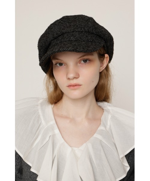 SLY(スライ)の「TWEED NEWSBOY CAP ツイードニュースボーイキャップ(キャスケット・レディース・ブラック系その他2/ブラウン系その他2・FREE)」の16枚目の写真