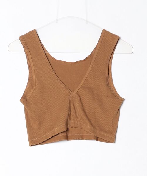 overneath（オーバーニース）の「OVERNEATH / オーバーニース：【レディース】Rib Bratop049：RibBratop049[ANN]（その他トップス・レディース・ゴールド・FREE）」の2枚目の写真