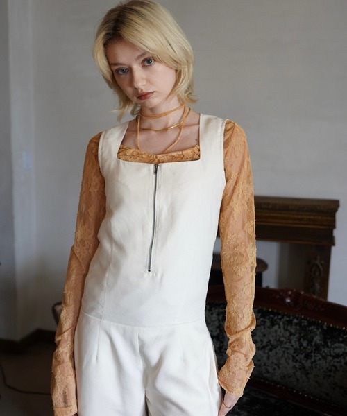 OJYON(オジョン)の「equine jump suit(つなぎ/オールインワン・レディース・ブラック/ブラウン・FREE)」の7枚目の写真