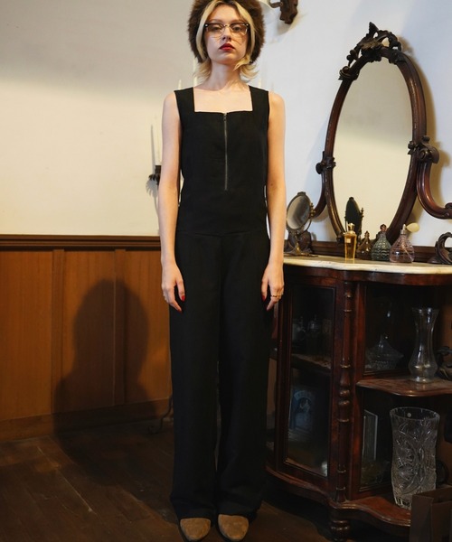 OJYON(オジョン)の「equine jump suit(つなぎ/オールインワン・レディース・ブラック/ブラウン・FREE)」の10枚目の写真