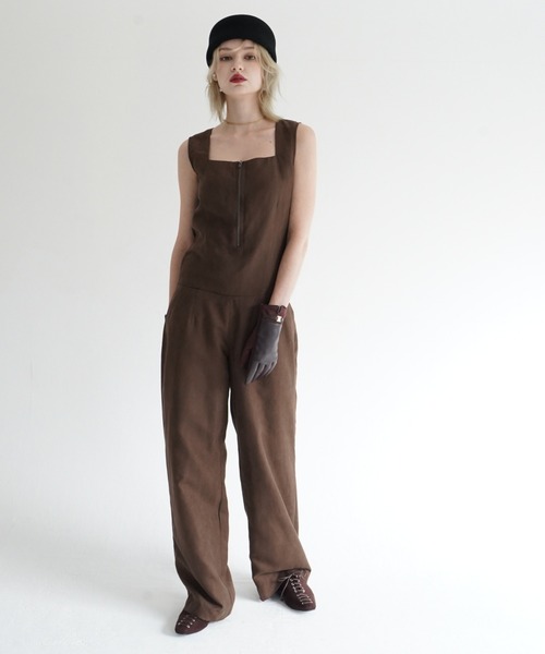 OJYON(オジョン)の「equine jump suit(つなぎ/オールインワン・レディース・ブラック/ブラウン・FREE)」の20枚目の写真