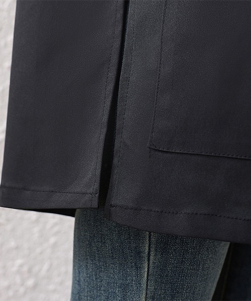 ReRe(リリ)の「Vネックノーカラーロングコート レディース(ノーカラーコート・レディース・ブラック・LARGE/X-LARGE)」の11枚目の写真
