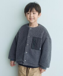 green label relaxing（グリーンレーベルリラクシング）の「【スタメンシリーズ】ボア スナップ ブルゾン / キッズ 100cm―160cm（ブルゾン）」