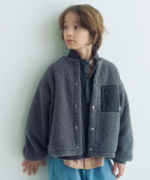 green label relaxing（グリーンレーベルリラクシング）の「【スタメンシリーズ】ボア スナップ ブルゾン / キッズ 100cm―160cm（ブルゾン）」