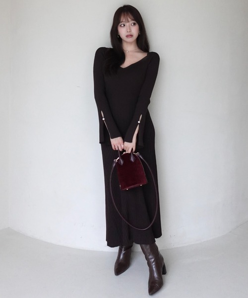 FLARE KNIT DRESS（ワンピース）｜EIMY ISTOIRE（エイミーイストワール
