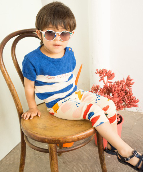 BOBO CHOSES（ボボショーズ）の「【16S/S】BOBO CHOSES[ボボ ショセス] /Leggings/ ベビーレギンス （レギンス/スパッツ・キッズ・ベージュ系その他/ブルー系その他/グリーン・0-6MONTH/6-12MONTH/18-24MONTH/12-18MONTH）」の2枚目の写真