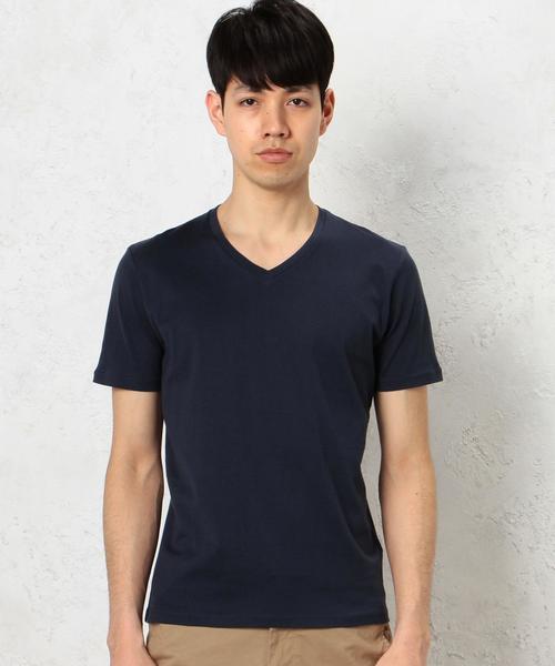 green label relaxing（グリーンレーベルリラクシング）の「KC ◎GIZA V/N S/S Tシャツ◆（Tシャツ/カットソー・メンズ・ホワイト/ブラック/グレー/オリーブ/ネイビー/ロイヤルブルー・SMALL/MEDIUM/LARGE/X-LARGE）」の22枚目の写真