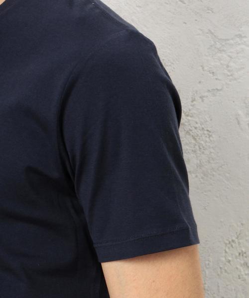 green label relaxing（グリーンレーベルリラクシング）の「KC ◎GIZA V/N S/S Tシャツ◆（Tシャツ/カットソー・メンズ・ホワイト/ブラック/グレー/オリーブ/ネイビー/ロイヤルブルー・SMALL/MEDIUM/LARGE/X-LARGE）」の16枚目の写真