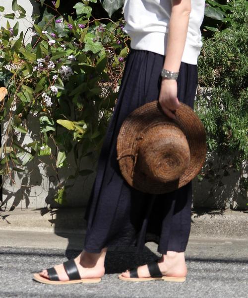 coen（コーエン）の「《LEE5月号掲載》レザー2ストラップサンダル（サンダル・レディース・ブラック/ダークブラウン/ネイビー・SMALL/LARGE/MEDIUM）」の6枚目の写真