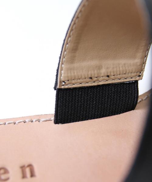 coen（コーエン）の「《LEE5月号掲載》レザー2ストラップサンダル（サンダル・レディース・ブラック/ダークブラウン/ネイビー・SMALL/LARGE/MEDIUM）」の16枚目の写真