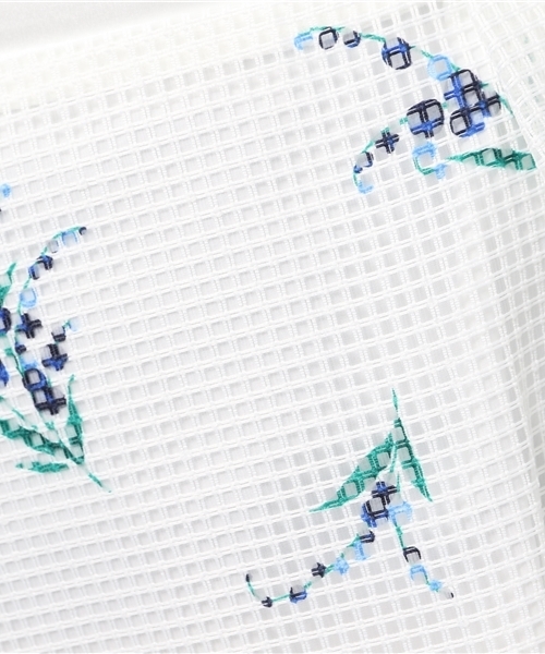 31 Sons de mode（トランテアン　ソン　ドゥ　モード）の「フラワープリントスカート（スカート・レディース・ホワイト/ネイビー・38/36）」の11枚目の写真