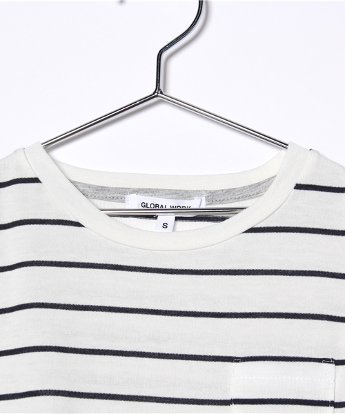 GLOBAL WORK(グローバルワーク)の「【キッズ】スソフェイクレイヤーTシャツ半袖/723510(Tシャツ/カットソー・キッズ・ベージュ/ホワイト/グレー・MEDIUM/X-LARGE/LARGE/SMALL)」の5枚目の写真