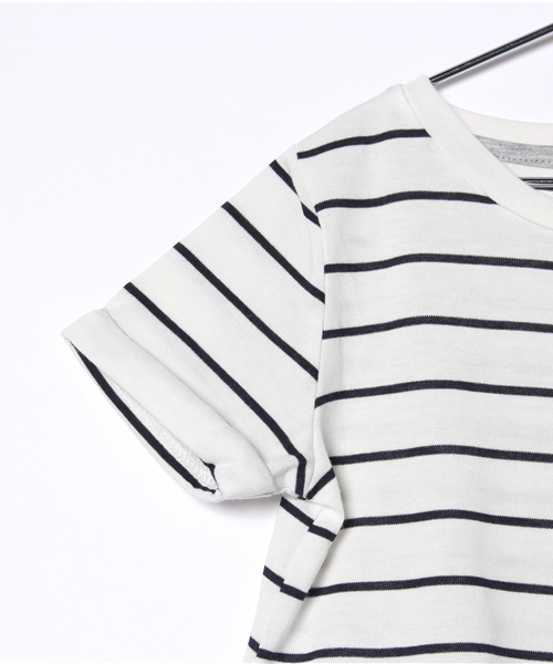 GLOBAL WORK(グローバルワーク)の「【キッズ】スソフェイクレイヤーTシャツ半袖/723510(Tシャツ/カットソー・キッズ・ベージュ/ホワイト/グレー・MEDIUM/X-LARGE/LARGE/SMALL)」の7枚目の写真