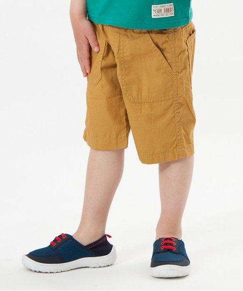 BREEZE（ブリーズ）の「カラーベイカーウエストリブパンツ(5分丈)（その他パンツ・キッズ・ベージュ/ブルー/レッド/ブラック・140/90/95/100/110/80/120/130）」の3枚目の写真