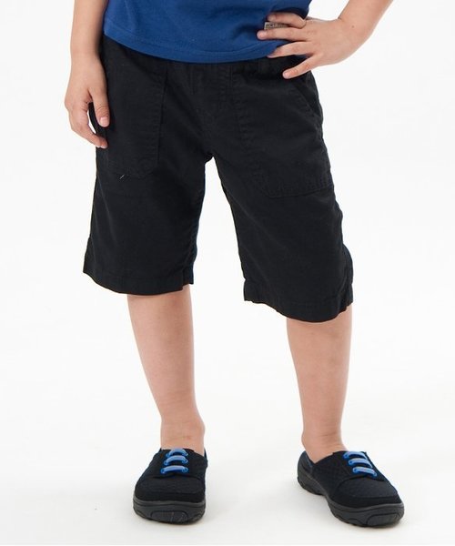 BREEZE（ブリーズ）の「カラーベイカーウエストリブパンツ(5分丈)（その他パンツ・キッズ・ベージュ/ブルー/レッド/ブラック・140/90/95/100/110/80/120/130）」の2枚目の写真