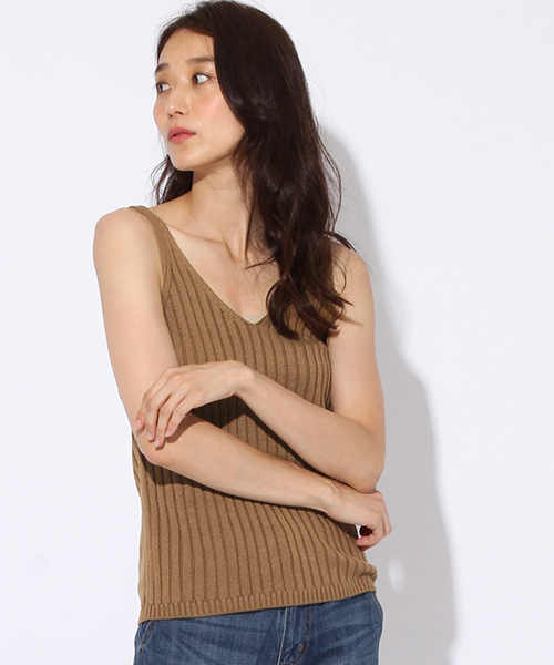 niko and...(ニコアンド)の「ワイドリブベスト【niko and ...】(ベスト・レディース・ネイビー/キャメル/アイボリー・LARGE/MEDIUM)」の3枚目の写真