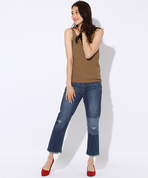 niko and...(ニコアンド)の「ワイドリブベスト【niko and ...】(ベスト・レディース・ネイビー/キャメル/アイボリー・LARGE/MEDIUM)」の10枚目の写真