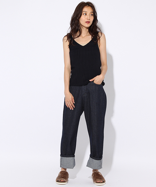 niko and...(ニコアンド)の「ワイドリブベスト【niko and ...】(ベスト・レディース・ネイビー/キャメル/アイボリー・LARGE/MEDIUM)」の12枚目の写真