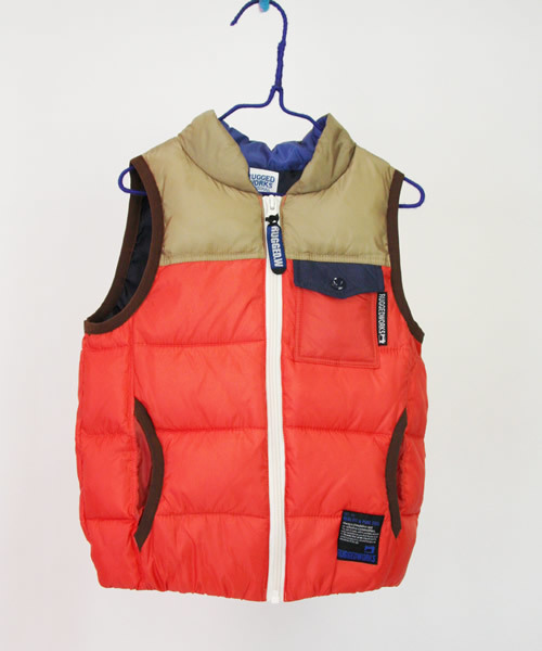 RUGGEDWORKS(ラゲッドワークス)の「配色切替中綿ベスト(ダウンベスト)」|レッド