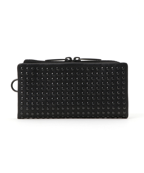 PATRICK STEPHAN（パトリックステファン）の「パトリック ステファン / Leather long wallet 'all-studs' 2　ロングウォレット（財布・メンズ・ブラック×ブラック/ブラック×シルバー・FREE）」の3枚目の写真