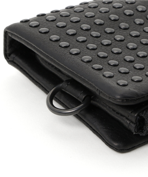 PATRICK STEPHAN（パトリックステファン）の「パトリック ステファン / Leather long wallet 'all-studs' 2　ロングウォレット（財布・メンズ・ブラック×ブラック/ブラック×シルバー・FREE）」の4枚目の写真