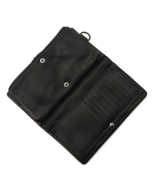 PATRICK STEPHAN（パトリックステファン）の「パトリック ステファン / Leather long wallet 'all-studs' 2　ロングウォレット（財布・メンズ・ブラック×ブラック/ブラック×シルバー・FREE）」の5枚目の写真
