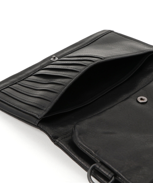 PATRICK STEPHAN（パトリックステファン）の「パトリック ステファン / Leather long wallet 'all-studs' 2　ロングウォレット（財布・メンズ・ブラック×ブラック/ブラック×シルバー・FREE）」の6枚目の写真