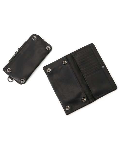 PATRICK STEPHAN（パトリックステファン）の「パトリック ステファン / Leather long wallet 'all-studs' 2　ロングウォレット（財布・メンズ・ブラック×ブラック/ブラック×シルバー・FREE）」の8枚目の写真