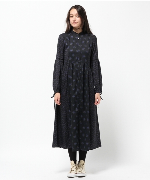 MOUSSY(マウジー)の「2WAY FLOWER DRESS(ワンピース・レディース・ブラック系その他/ダークネイビー・FREE)」の3枚目の写真