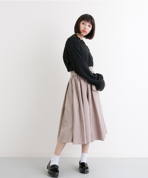 MERLOT（メルロー）の「お花柄シフォンポップコーンプルオーバー570-6527（その他トップス・レディース・ネイビー/アイボリー/ブラック・FREE）」の16枚目の写真