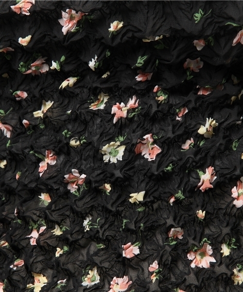 MERLOT（メルロー）の「お花柄シフォンポップコーンプルオーバー570-6527（その他トップス・レディース・ネイビー/アイボリー/ブラック・FREE）」の10枚目の写真