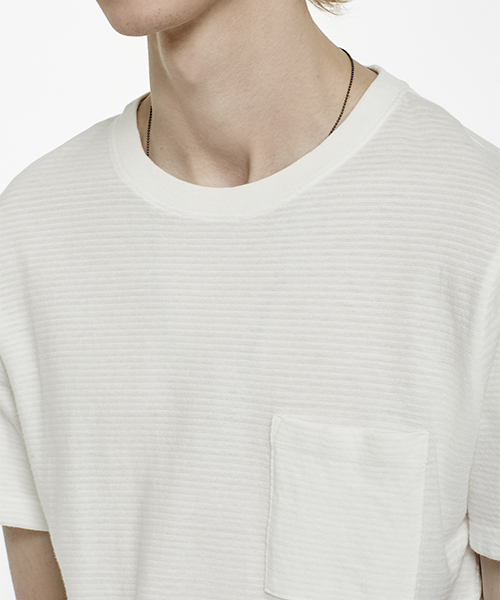 Saturdays NYC（サタデーズ ニューヨークシティ ）の「Randall Horizontal T-Shirt（Tシャツ/カットソー・メンズ・ブラック/ホワイト・X-SMALL/S/M/L/X-LARGE）」の7枚目の写真