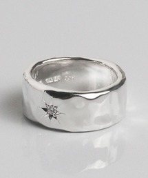 e.m. | ダイヤ後光留めシルバーリング(太)(リング)