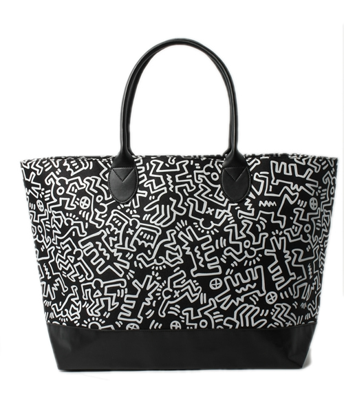 CIAOPANIC（チャオパニック）の「I HAVE LOVE and Keith Haring  コーデュラトート（トートバッグ・メンズ・ブラック・FREE）」の7枚目の写真