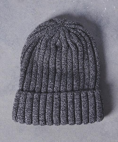 UNITED ARROWS(ユナイテッドアローズ)の「UA ITY リブニットキャップ ◆(ニットキャップ/ビーニー・メンズ・コバルトブルー/ネイビー/グレー/ブラック/オレンジ・FREE)」の3枚目の写真