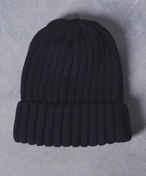 UNITED ARROWS(ユナイテッドアローズ)の「UA ITY リブニットキャップ ◆(ニットキャップ/ビーニー・メンズ・コバルトブルー/ネイビー/グレー/ブラック/オレンジ・FREE)」の6枚目の写真