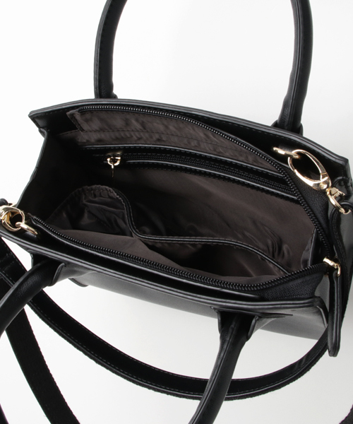 PLAIN CLOTHING（プレーンクロージング）の「モダン2wayショルダーバッグ（ショルダーバッグ・レディース・ライトグレー/ブラック/ベージュ/ネイビー/グレー/レッド/キャメル・FREE）」の13枚目の写真