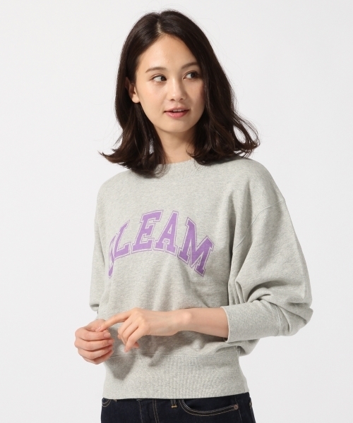 GLOBAL WORK（グローバルワーク）の「ロゴプリントスウェットプルオーバー長袖/766274（スウェット・レディース・グレー/ネイビー/パープル/ホワイト・LARGE/MEDIUM）」の3枚目の写真