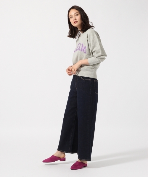 GLOBAL WORK（グローバルワーク）の「ロゴプリントスウェットプルオーバー長袖/766274（スウェット・レディース・グレー/ネイビー/パープル/ホワイト・LARGE/MEDIUM）」の15枚目の写真