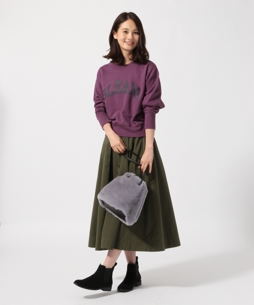 GLOBAL WORK（グローバルワーク）の「ロゴプリントスウェットプルオーバー長袖/766274（スウェット・レディース・グレー/ネイビー/パープル/ホワイト・LARGE/MEDIUM）」の17枚目の写真