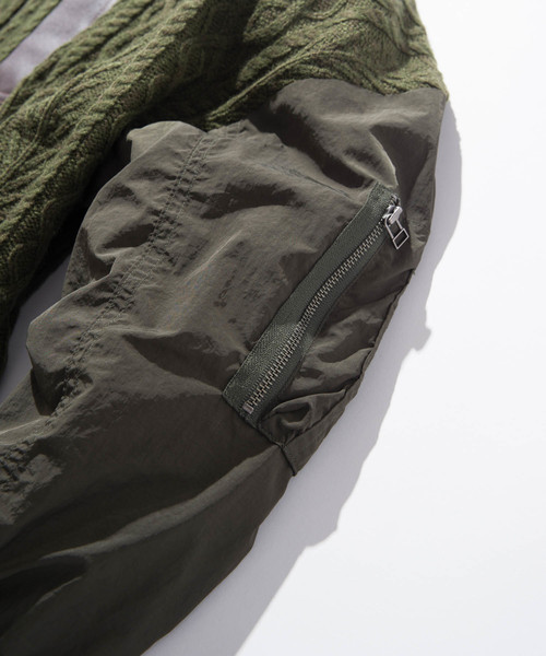 glamb（グラム）の「Jed cowichan MA-1 / ジェドカウチンMA-1（MA-1・メンズ・ブラック/グレー/カーキ・3/1/4/0/2）」の11枚目の写真