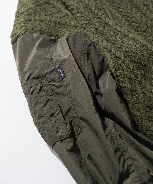 glamb（グラム）の「Jed cowichan MA-1 / ジェドカウチンMA-1（MA-1・メンズ・ブラック/グレー/カーキ・3/1/4/0/2）」の9枚目の写真