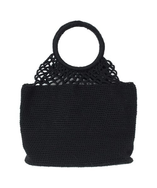 titivate(ティティベイト)の「クロシェニットトートバッグ(トートバッグ・レディース・ブラック/グレー/ネイビー/マスタード/ピンク・FREE)」の2枚目の写真