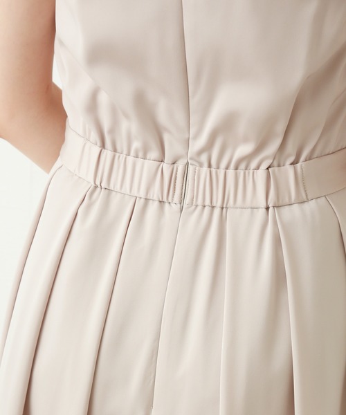 MARLENE JOBERT（マルレーヌ　ジョベル）の「ベアトップ風ワンピース（ドレス・レディース・ブラック/ベージュ/ネイビー・M/L/LL）」の11枚目の写真