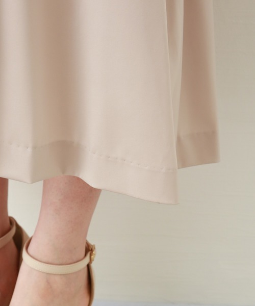 MARLENE JOBERT（マルレーヌ　ジョベル）の「ベアトップ風ワンピース（ドレス・レディース・ブラック/ベージュ/ネイビー・M/L/LL）」の10枚目の写真