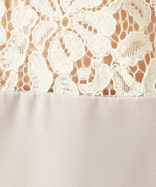 MARLENE JOBERT（マルレーヌ　ジョベル）の「ベアトップ風ワンピース（ドレス・レディース・ブラック/ベージュ/ネイビー・M/L/LL）」の9枚目の写真