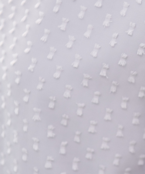 ROPE' PICNIC（ロペピクニック）の「【WEB限定】カットドビーキャンディスリーブブラウス（シャツ/ブラウス・レディース・オフホワイト/ライトグレー/イエロー・38）」の18枚目の写真