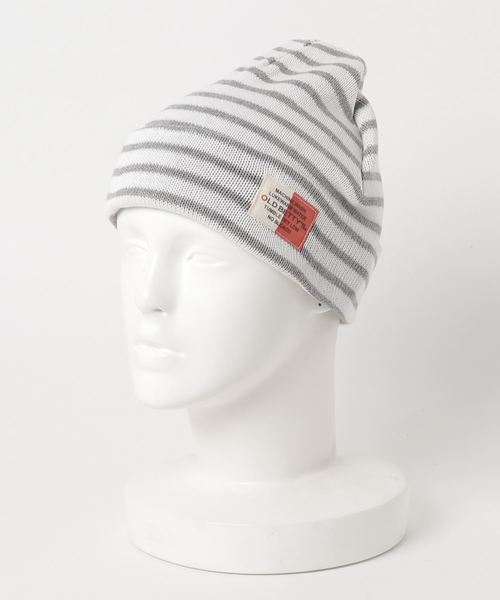 OLD BETTY'S(オールドベティーズ)の「Border Pattern Watch Cap/ボーダー パターン ワッチ キャップ(ニットキャップ/ビーニー・レディース・ブラック/オフホワイト/サックスブルー/イエロー/杢グレー・FREE)」の10枚目の写真