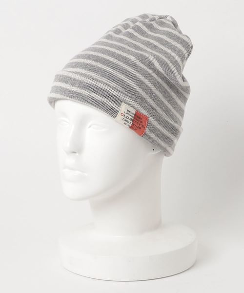 OLD BETTY'S(オールドベティーズ)の「Border Pattern Watch Cap/ボーダー パターン ワッチ キャップ(ニットキャップ/ビーニー・レディース・ブラック/オフホワイト/サックスブルー/イエロー/杢グレー・FREE)」の8枚目の写真